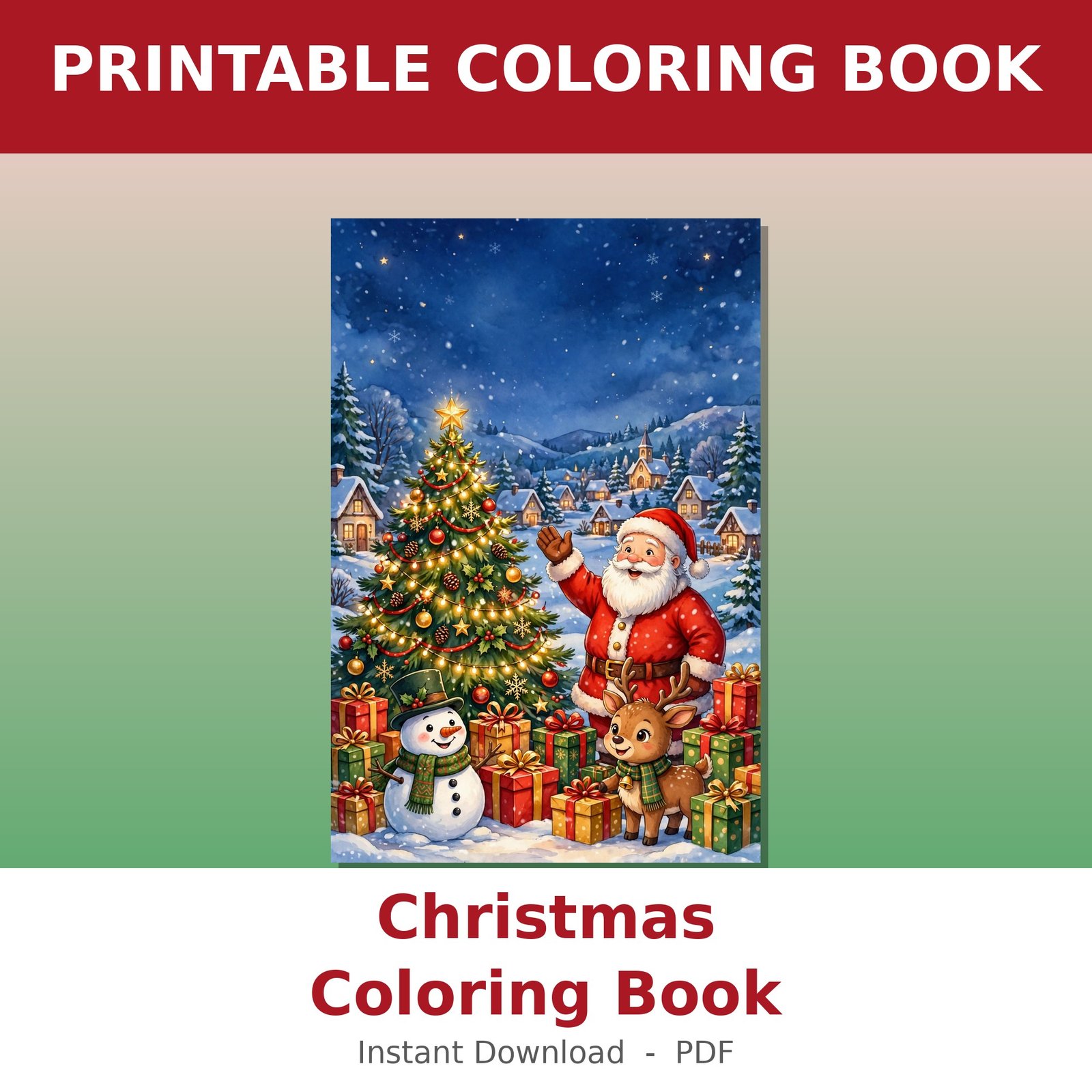 Christmas Coloring Book cover