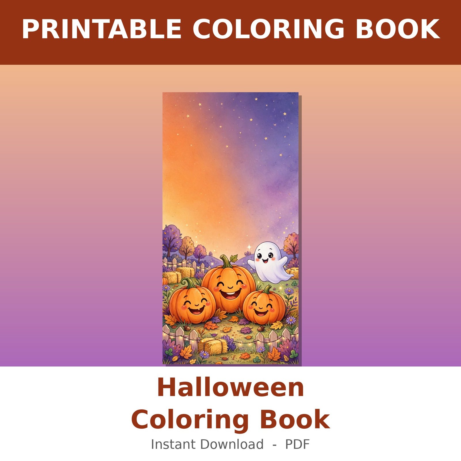 Halloween Coloring Book cover